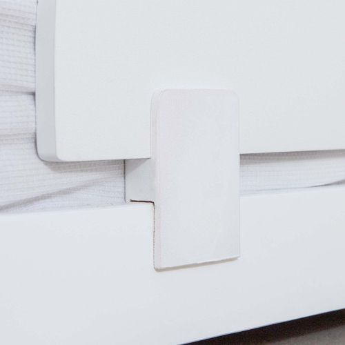 Barrière De Lit En Aggloméré Blanc 45x87x3cm