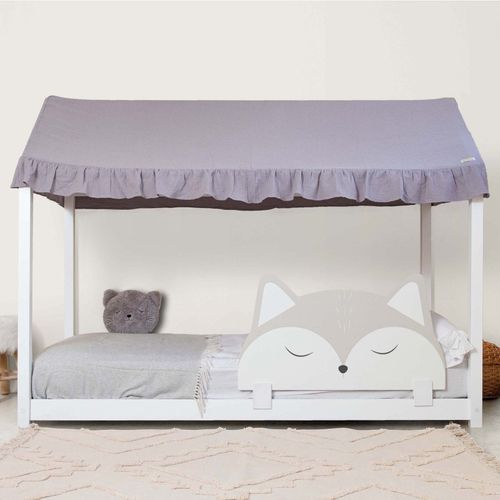 Barrière De Lit En Aggloméré Gris Fox 50x87x3cm