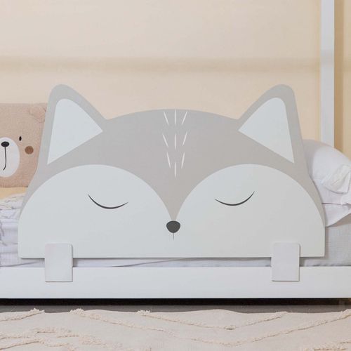 Barrière De Lit En Aggloméré Gris Fox 50x87x3cm