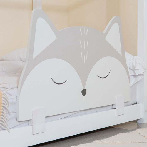 Barrière De Lit En Aggloméré Gris Fox 50x87x3cm