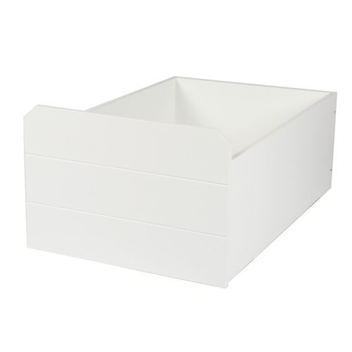 Lit Cabane Ardoise + 1 Tiroir Mdf Blanc 90x200cm