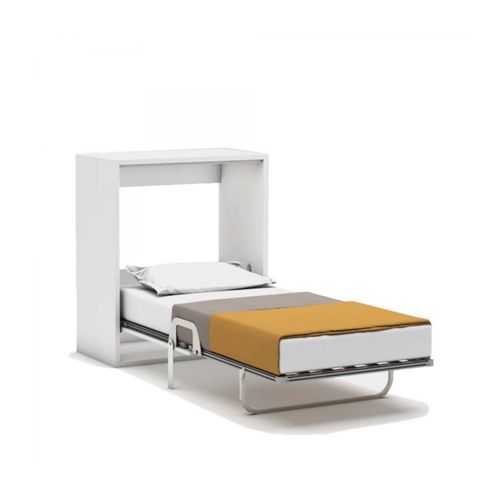 Lit Rabattable 100x200 Cm - Blanc