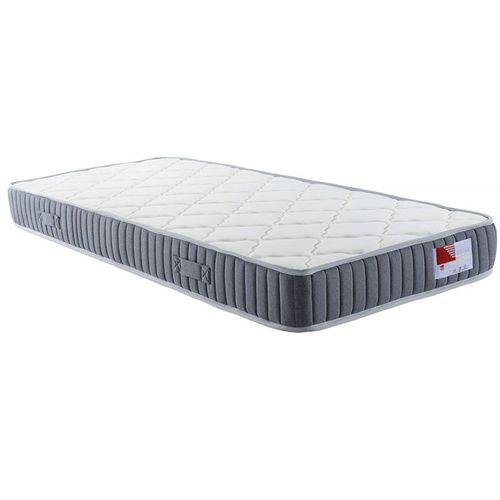 Lit Rabattable Avec Matelas 100x200 Cm - Blanc