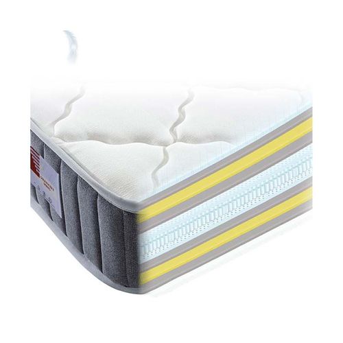 Lit Rabattable Avec Matelas 100x200 Cm - Blanc