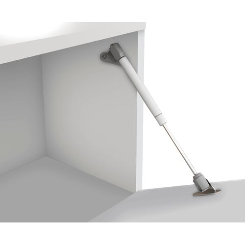 Meuble TV 180cm suspendu ALIZEE blanc brillant