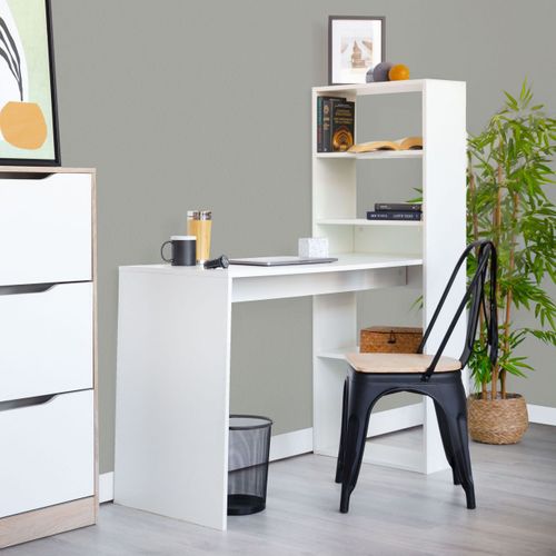 Table D'étude Qanik Avec Étagères