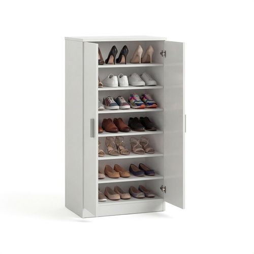 Meubles à Chaussures Avec 2 Portes - Blanc