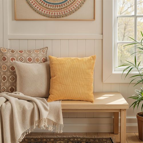 Coussin 45x45 cm VECO Jaune