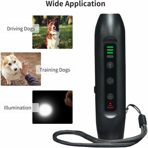 Repulsif à Ultrasons Pour Chien à 3 Modes, Dispositif D'entrainement De Chien Rechargeable