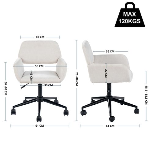 Ensemble Coiffeuse Blanche LED 100×40×127cm + Chaise Scandinave Beige Pivotante