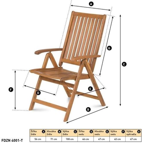 Chaises Réglables - Fdzn 4001-t