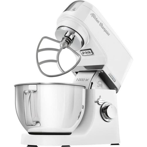 Robot Pâtissier Kitchen Champion Stm 6350wh - 1000 Watt - Blanc - 8 Présélections - Bol 4.5l
