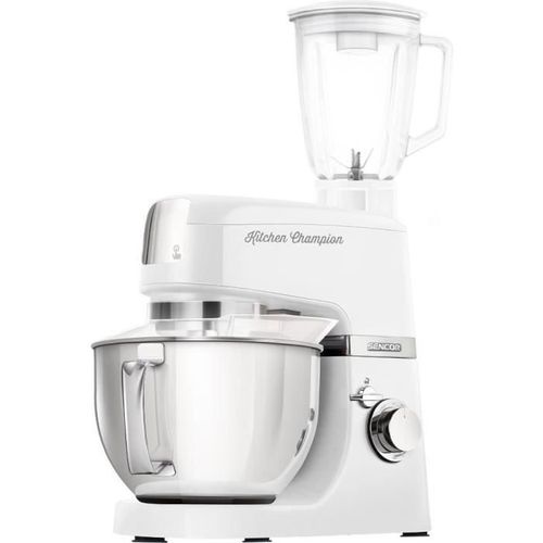 Robot Pâtissier Kitchen Champion Stm 6350wh - 1000 Watt - Blanc - 8 Présélections - Bol 4.5l