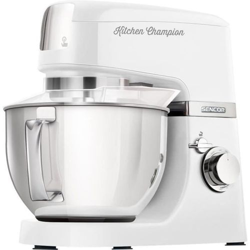 Robot Pâtissier Kitchen Champion Stm 6350wh - 1000 Watt - Blanc - 8 Présélections - Bol 4.5l