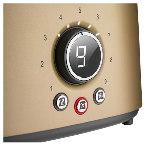 Grille Pain Sts 6057ch 2 Fentes Noir, Marron, Acier Inoxydable 1000 W