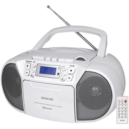 Lecteur Cd / Casettes - Spt 3907 W - 4 W - Bluetooth - Blanc