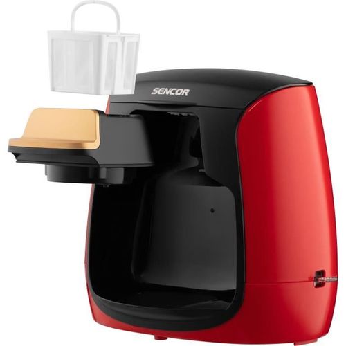 Machine à Café - Sce 2101rd - 0,3 L - 500 W - 2 Tasses Incluses - Rouge