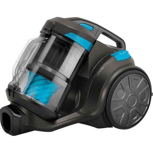 Aspirateur Traineau Sans Sac - Svc 1086tq - 700 W - 78 dB - 3,5 L - Noir / Bleu
