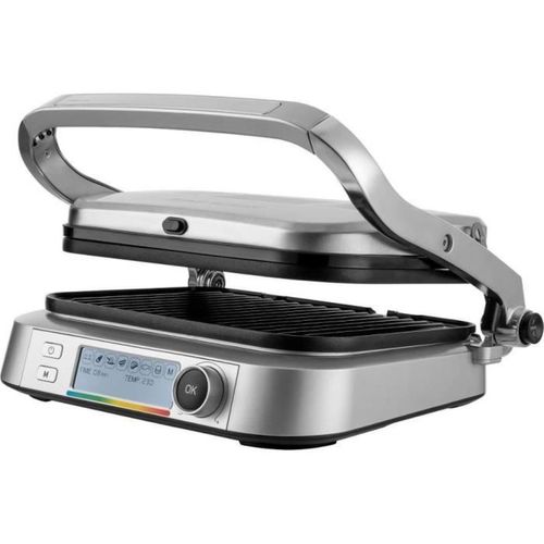 Sbg 6231ss Gril Électrique Contact 2100 W, Écran LCD, 3 Plaques Antiadhésives, Cooltouch