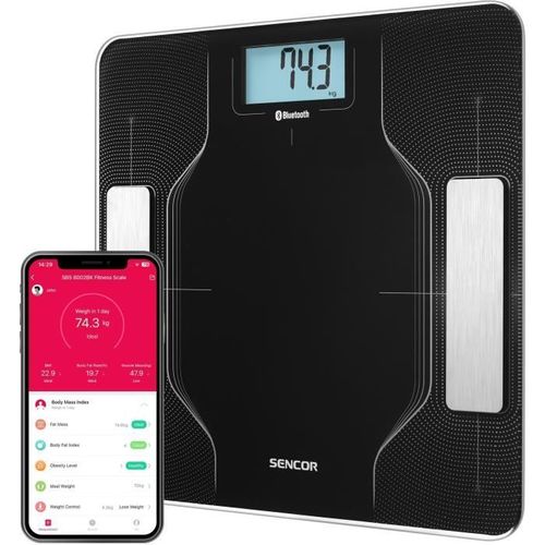 Pèse-personne Connecté - Sbs 8002bk - Noir