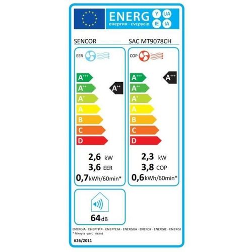 Climatiseur Mobile - Sac Mt9078ch