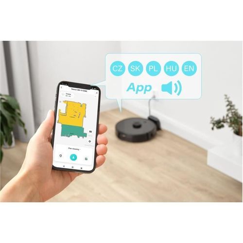 Aspirateur Robot Laveur - Srv-9120bk - 3000 Pa - 140 Min - 60 dB - Noir