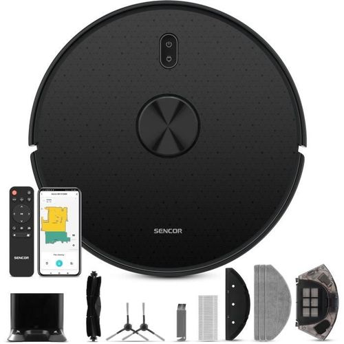 Aspirateur Robot Laveur - Srv-9120bk - 3000 Pa - 140 Min - 60 dB - Noir