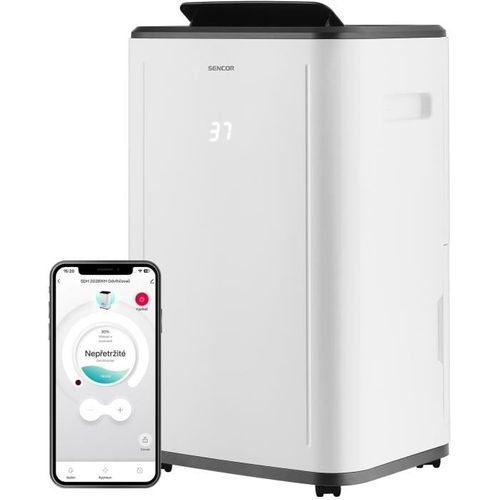 Déshumidificateur Mobile Intelligent - Sdh 2028wh - 360 W - 20 L/jour - Réservoir : 6 L - Blanc