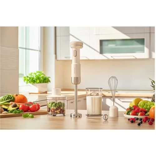 Mixeur Plongeant - Shb 9130wh - 11,1 V - Récipients 500 Et 700 Ml - Blanc