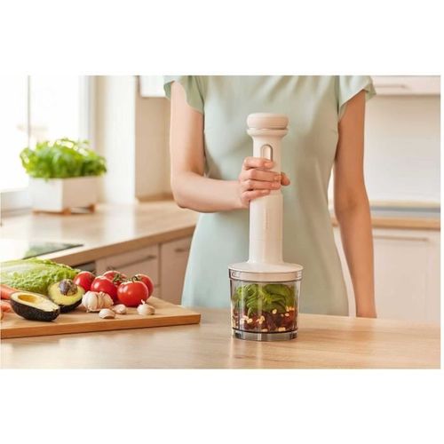 Mixeur Plongeant - Shb 9130wh - 11,1 V - Récipients 500 Et 700 Ml - Blanc