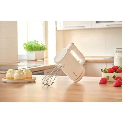 Batteur à Main - Shm 9130wh - 8 Vitesses - Sans Fil - Blanc