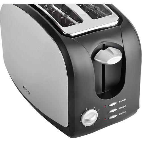 Grille Pain St 968 2 Fentes Noir, Acier Inoxydable 900 W