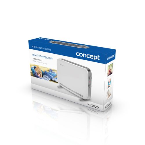 Chauffage Infrarouge Ks3020 Argent, Blanc 2000 W