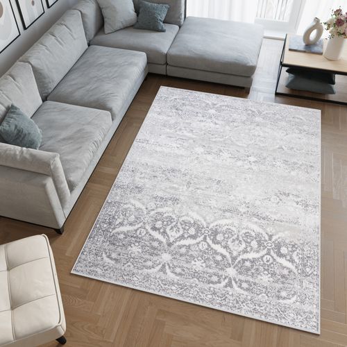 Sky Tapis De Salon Moderne Anthracite Gris Abstrait 80x150cm