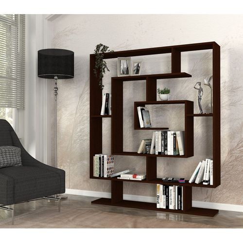 Étagère Bibliothèque Dontan L125cm Bois Foncé