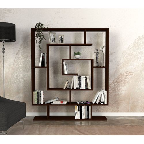 Étagère Bibliothèque Dontan L125cm Bois Foncé