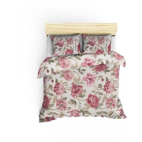 Parure De Lit - 1 Housse De Couette 220 X 240 Cm + 2 Taies D'oreiller 60 X 60 Cm - 65% Coton