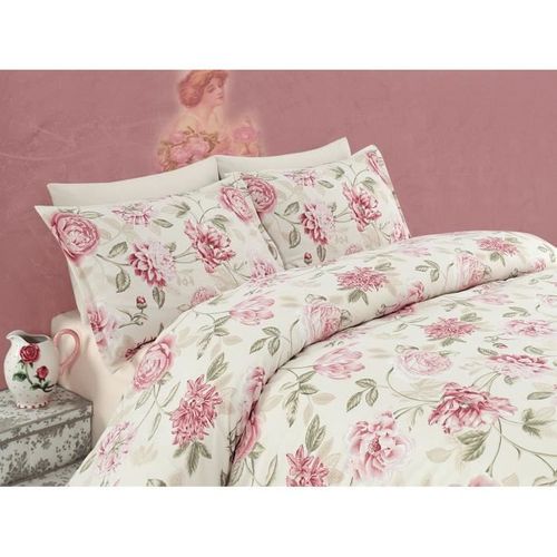 Parure De Lit - 1 Housse De Couette 220 X 240 Cm + 2 Taies D'oreiller 60 X 60 Cm - 65% Coton