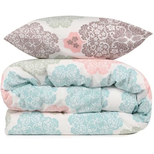 Parure De Lit - 1 Housse De Couette 220x240 Cm + 2 Taies D'oreiller 60x60 Cm - 70% Coton