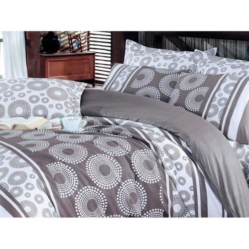 Parure De Lit - 1 Housse De Couette 220 X 240 Cm + 2 Taies D'oreiller 60 X 60 Cm - 100% Coton