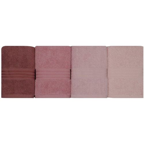 Ensemble De 4 Serviettes à Main - 50 X 90 Cm - Poudre