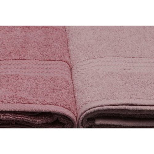 Ensemble De 4 Serviettes De Bain - 70 X 140 Cm - Poudre
