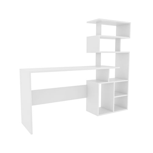 Bureau Next 160 Cm Avec 6 Étagères Ouvertes – Design Moderne Et Fonctionnel