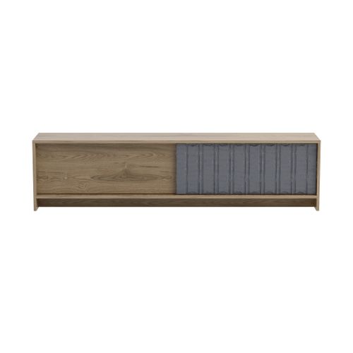 Meuble TV New York De 180 Cm Portes Coulissantes (oud Et Anthracite)