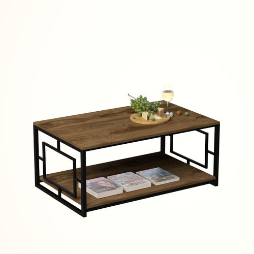 Table Basse Kelvin 120 Cm Avec Cadre Métallique