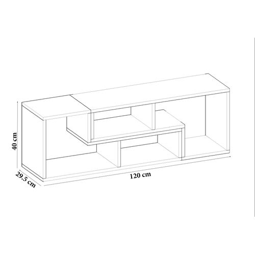 Meuble TV Ajustable Cubicco, Design Spécial Pouvant Passer De 120 Cm à 180 Cm (blanc)