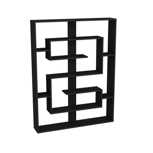 Esteban Bibliothèque Design Géométrique De 156 Cm Hauteur (noir)