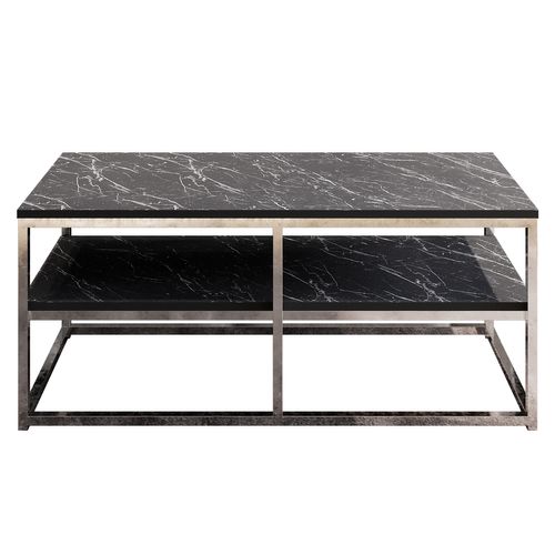Table Basse Métal Forteus 110 Cm Luxe Et Chic (bendire Et Chrome)