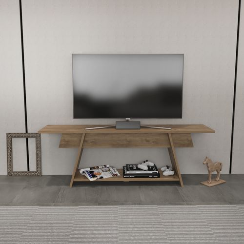 Meuble TV Lanca 120 Cm Design Scandinavien, Simple Et Chic