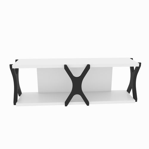 Étagère Murale Flottante Seza, 72 Cm Etagère Murale (noir Et Blanc)